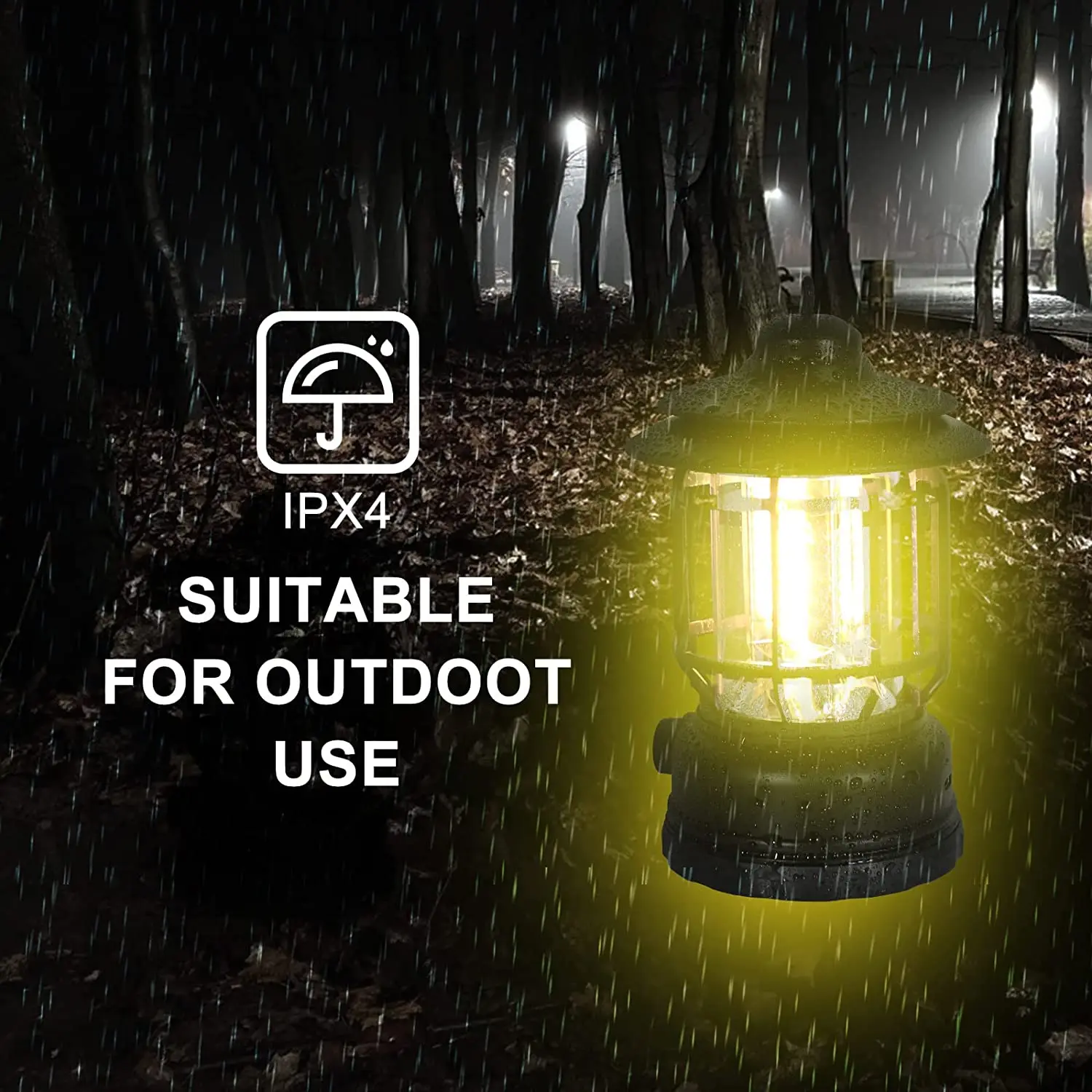 Outdoor Portable Waterproof Rechargeable Dimmable Courtyard Hiking Vintage Retro Camping Lantern Tent Lamp Night Light manufacture