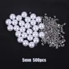 Perle blanche de 5 mm