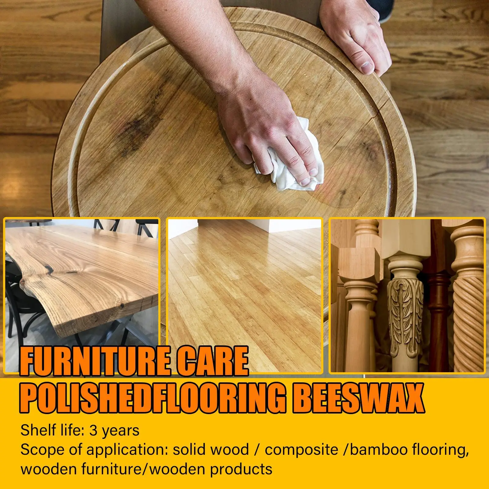 Eelhoe Natural Beeswax Wood Floor Care Beeswax Furniture Care Polishing