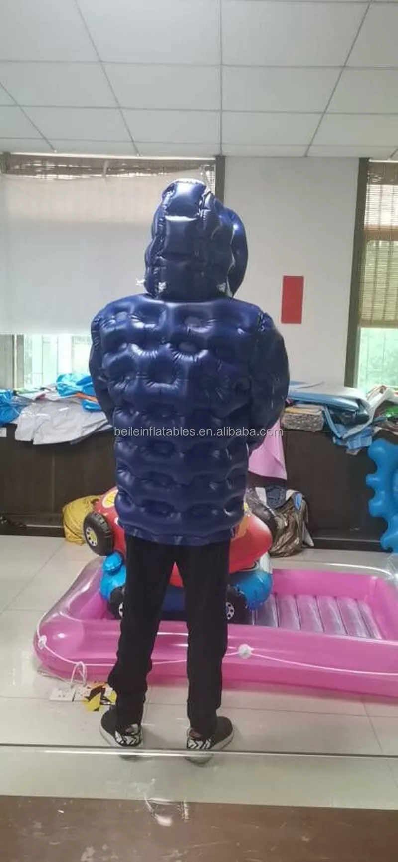 Source BeiLe Customized blue PVC inflatable down jacket suit for sale on  m.