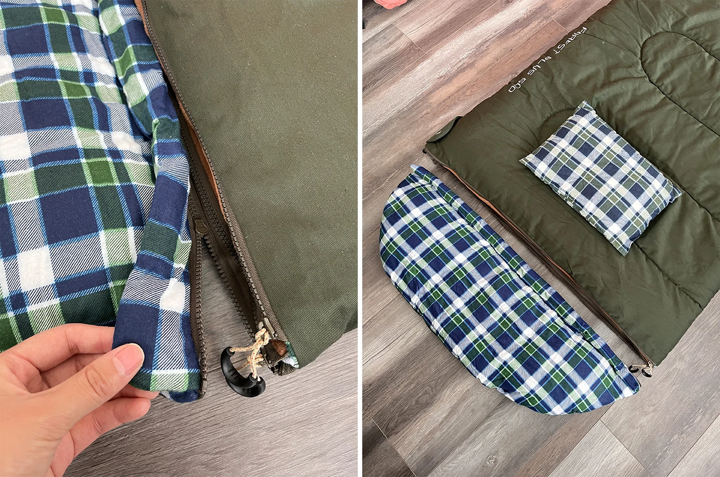 4.5kg 20 Degree Extreme Cold Winter Cotton Canvas Sleeping Bag With Detachable Layer For Car