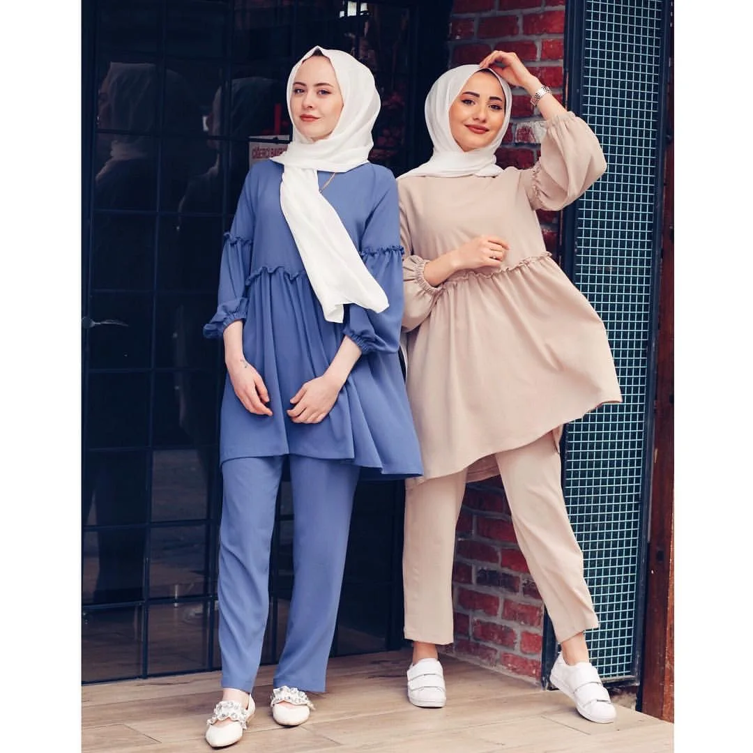 Arabian Latest Modest Women Leisure Clothing Islamic Girls Clothes Soft Casual  Muslim Wear Set - Buy Muslim Wear Women,Muslim Women Set,Muslim Casual Wear  Product on Alibaba.com