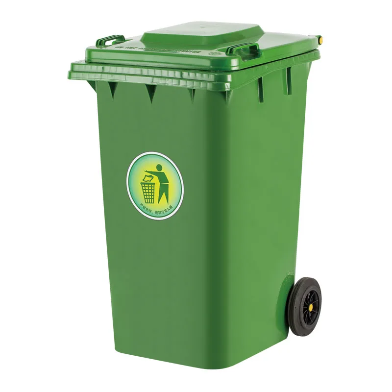 Large plastic container of 360 liter waste bins