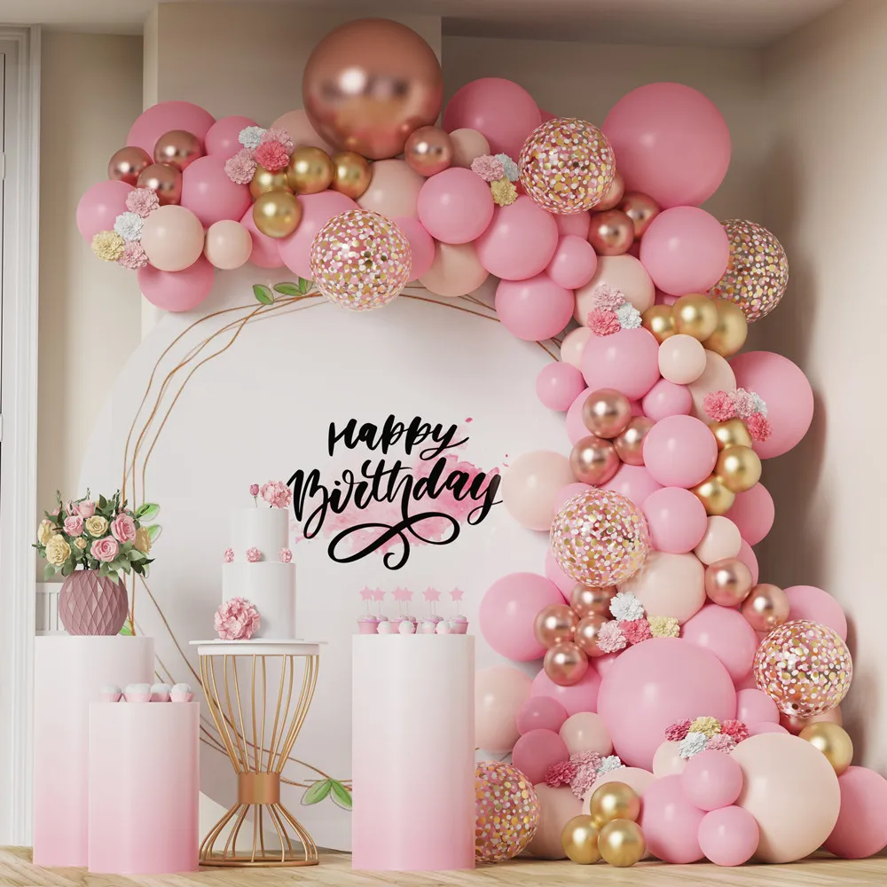 Birthday Baby Shower Wedding Party Decoration Supplies Pink Balloon ...