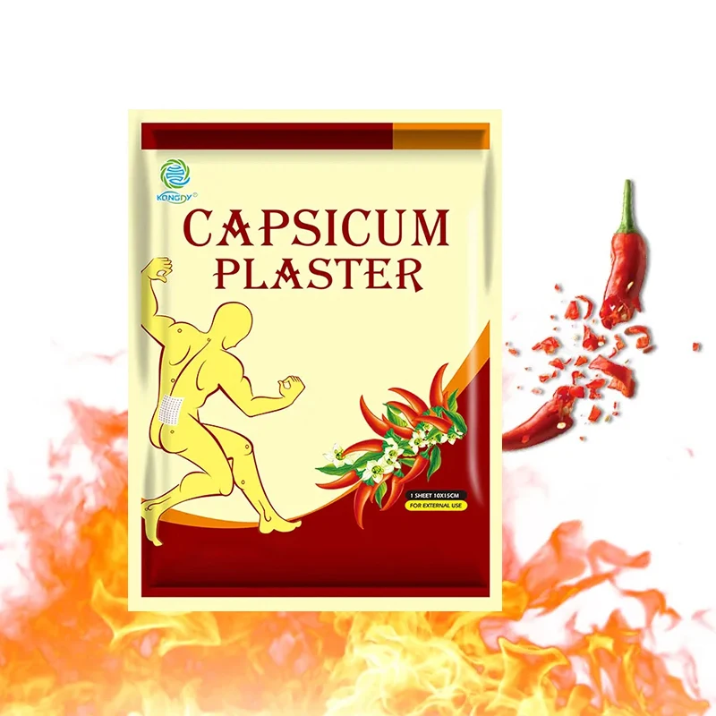 OEM Service Back Muscle Joint Knee Body Pain Porous Capsicum Plaster Hot Chili Patch Analgesic Capsaicin Plaster Sanitayaki
