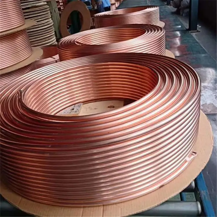 Straight Copper Tube Type K Pancake Coil Refrigeration Coil Copper Pipe