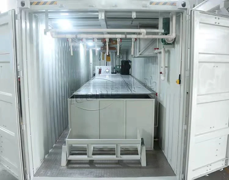 ICEMA 15 Ton Container Ice Block Making Machine with Mobile Plant