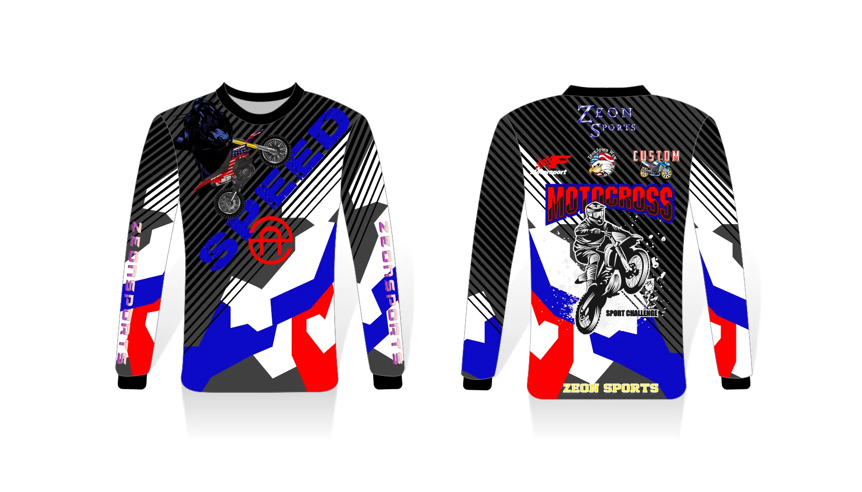 Source wholesale cheap price custom orange design sublimated comfortable  motocross jersey shirt on m.