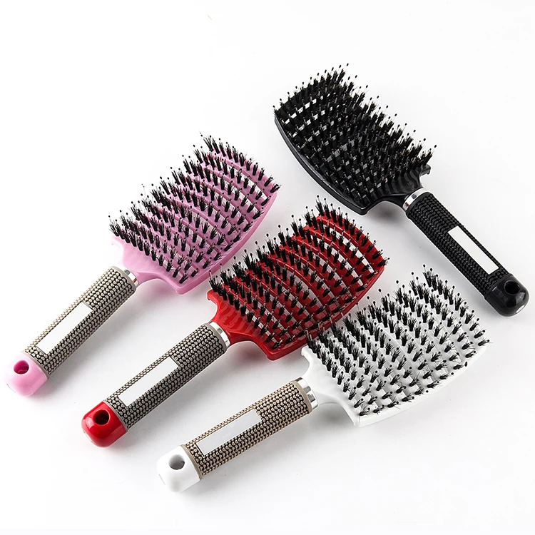 Detangling Hair Brush Detangle Private Label Handle Set Magic Customize Detangler Hairbrush With Han