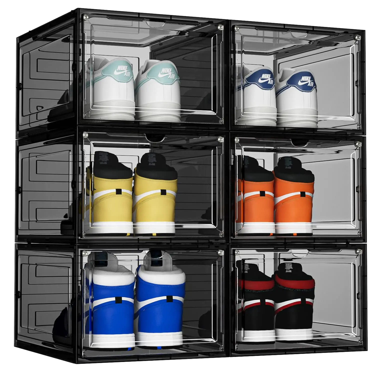 Stackable Acrylic Shoe Storage Box Shoe Organizer For Closet Space
