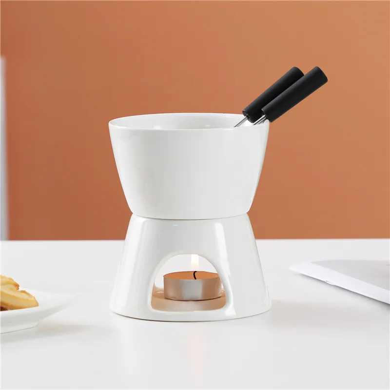 Ceramic Fondue Hot Chocolate Fondue Set 400ML Ceramic Butter