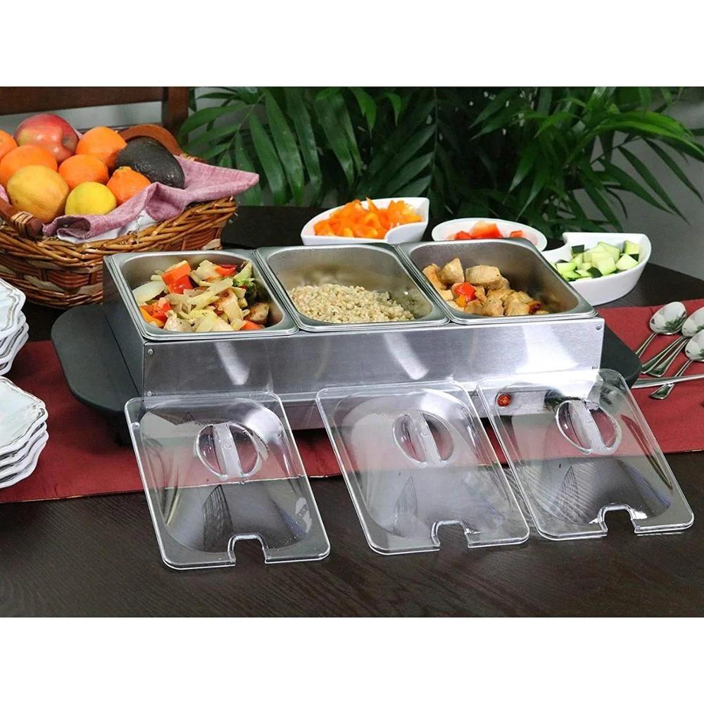 Stainless steel electric commercial buffet food warmers buffet