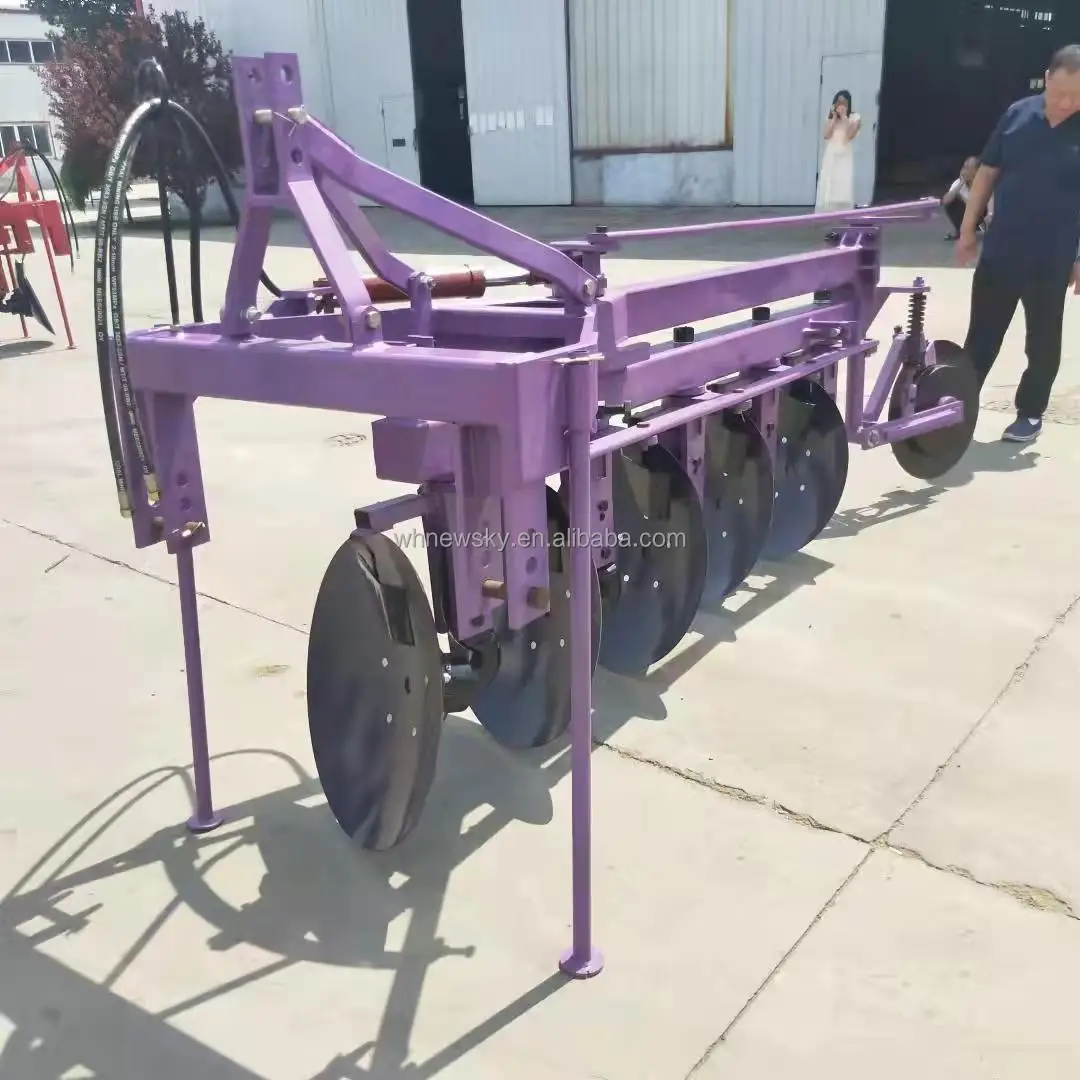 Double Way Mini Disc Plough Hydraulic Reversible Gearbox Farm Equipment ...