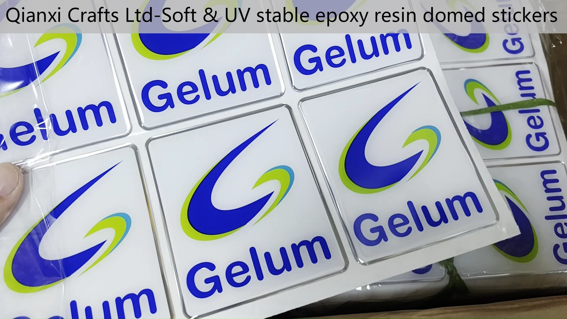 Custom Printing Adhesive Crystal Clear 3d Decal Transparent