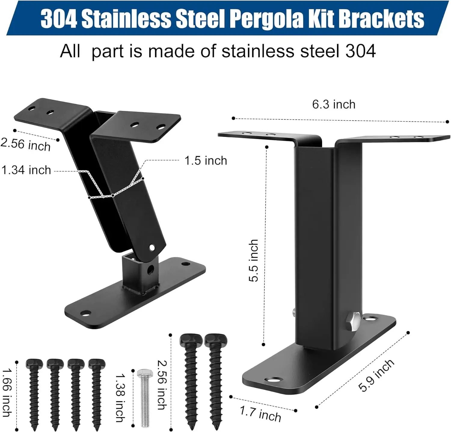 Roof Riser Brackets For Patio Cover Heavy Duty Adjustable Angle Gazebo