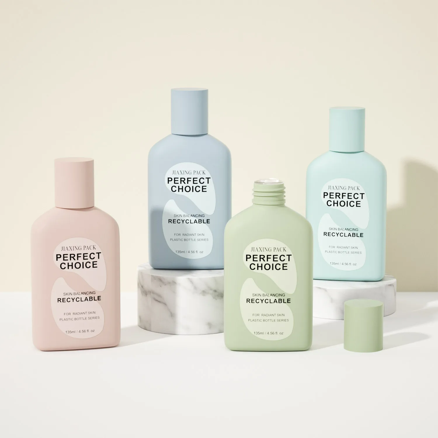 Portable Soft Touch Empty Plastic Baby Shampoo and Body Shower Gel Packaging Bottle Colourful