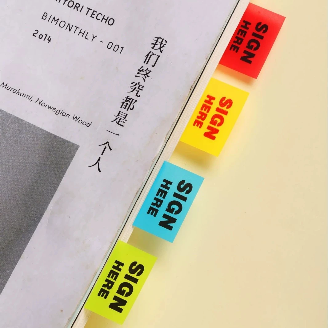 Removable Sticky Notes Colorful Dry Erase Sign Here Sticky Notes Personalized Sticky Notes for Mark