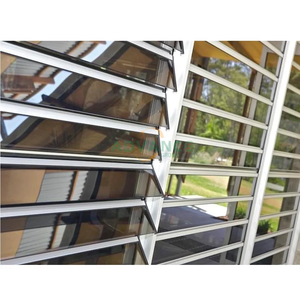 2024 Laminated Glass Louver Jalousie Window Glass Prices Hot Selling Colored Louver Window