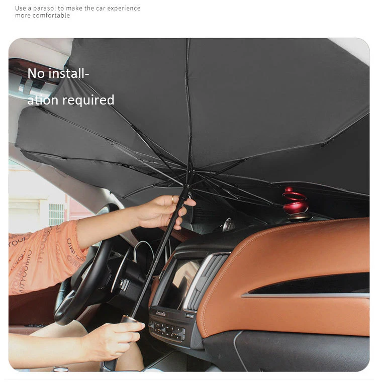 Protection Alloy Car Sunshade Umbrella Car Windshield Sunshade Cover