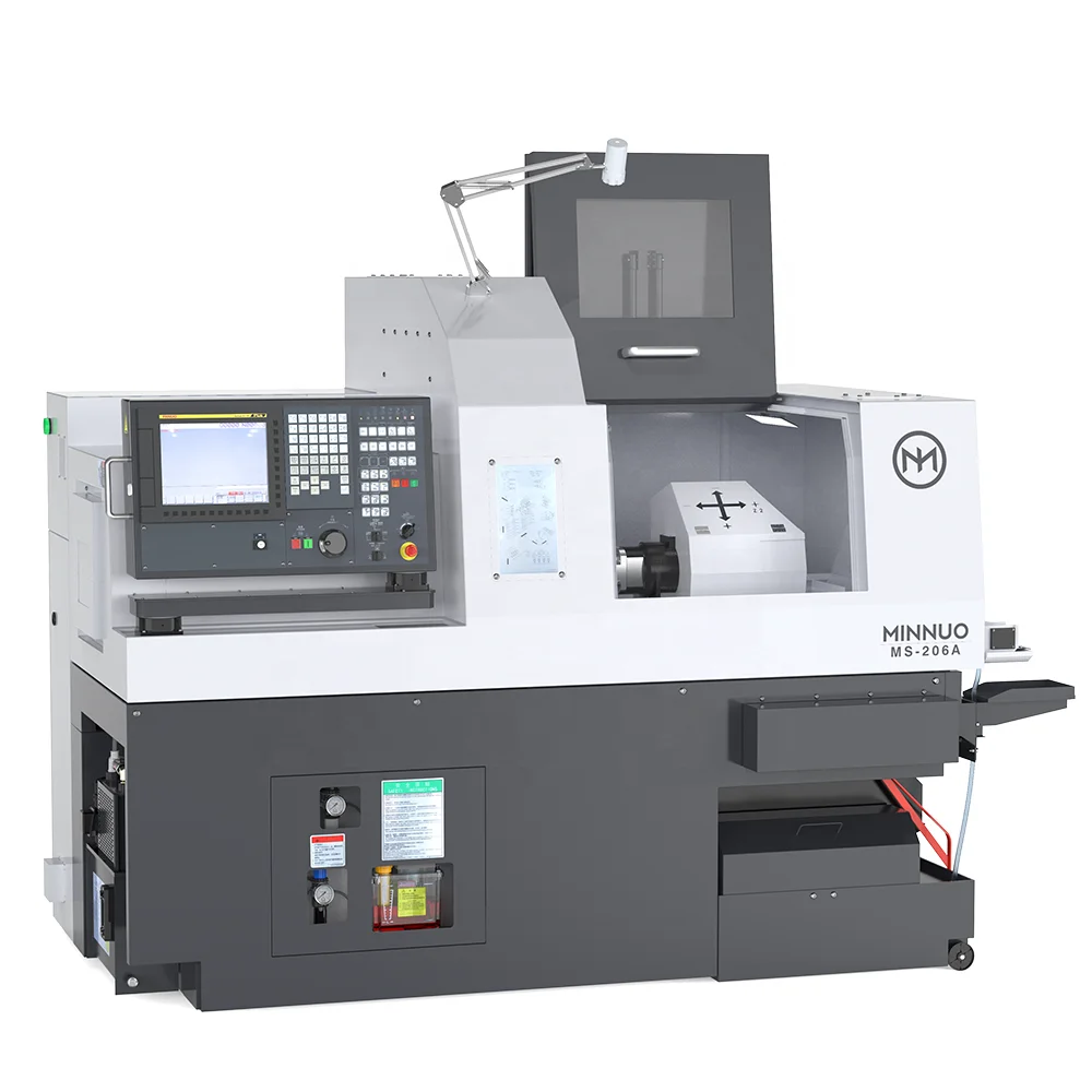 Precision Engineering Swiss Type CNC Lathe with Sliding Headstock