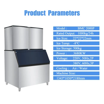 Icema/OEM Commercial Large Ice Cube Maker / Ice Making Machine