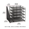 8126 Single-sided A5 Black Five-Layer File Holder