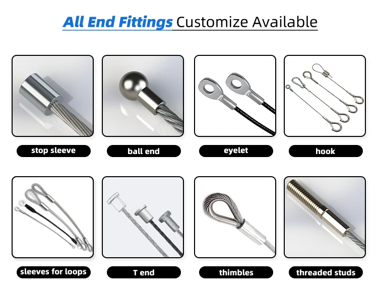 Wholesale China Steel Wire Rope Lanyards Durable Versatile