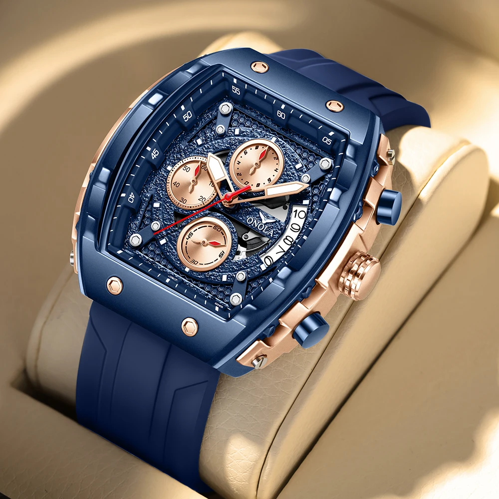 ONOLA 6853 Luxury Men's Quartz Chronograph Watch - Waterproof