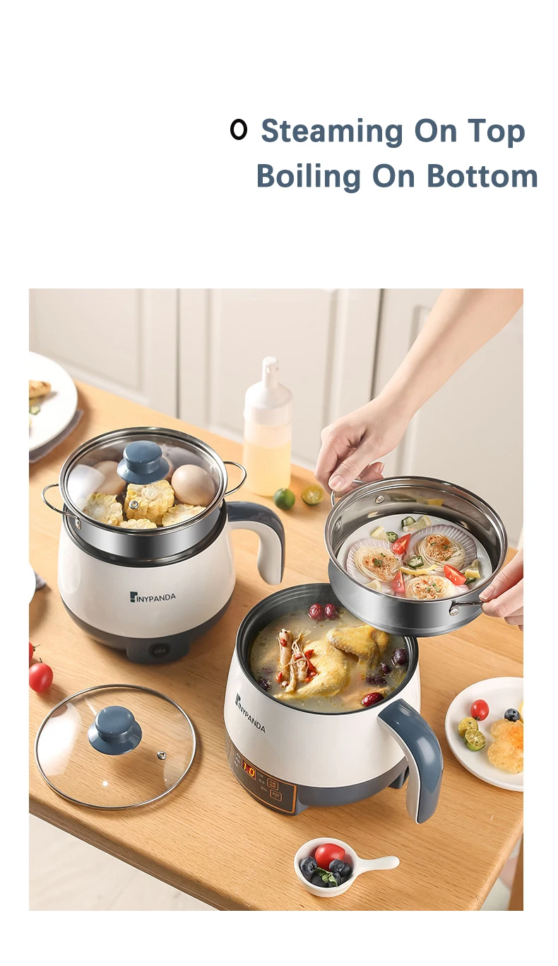 Multifunctional Rice Cooker Hot Pot Mini Nonstick Food Noodles 12 Person Hot Pot Single/double
