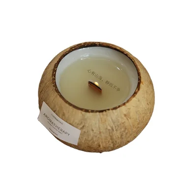Different taste Coconut shell candle cup