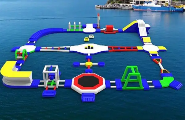 New inflatable sea water park games, lake amusement water park floating park for sale