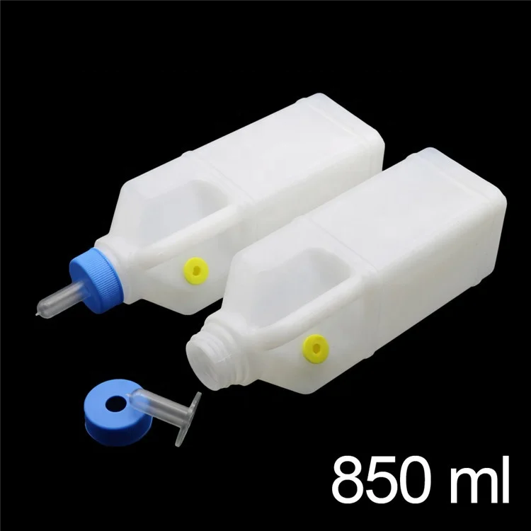 850 ML Animal Feeding Bottles Cattle Sheep Pig Calf Milk Bottle Animal Weaning Nipple White Bottle