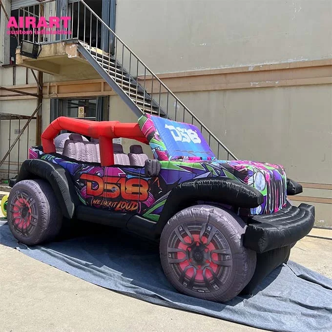Giant Inflatable Car Model Custom Inflatable jeep Car