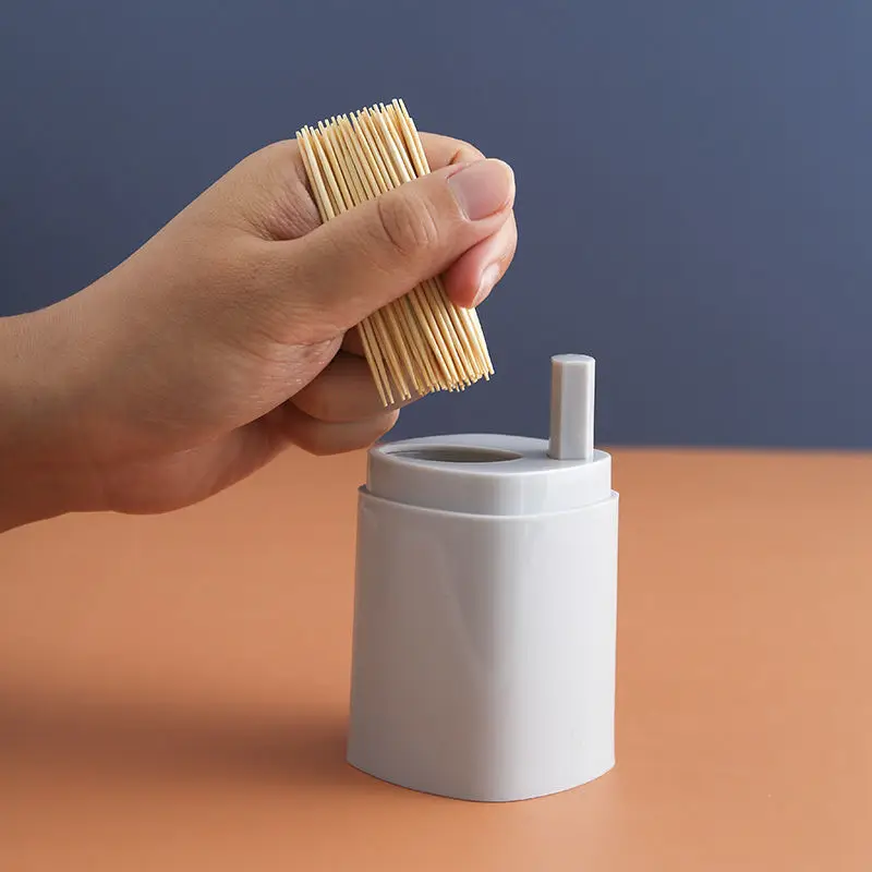 Household Automatic Storage Toothpick Dispenser Dinning Table Decor