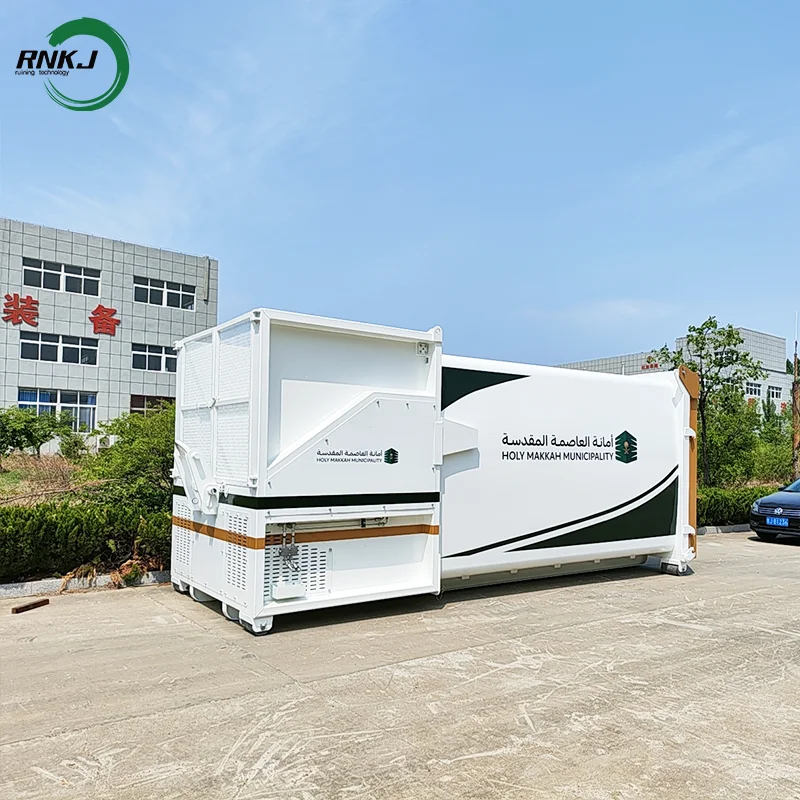 RNKJ Automatic Garbage  Recycling Bin Waste Refuse Compaction Treatment Machinery Static Waste Compactor