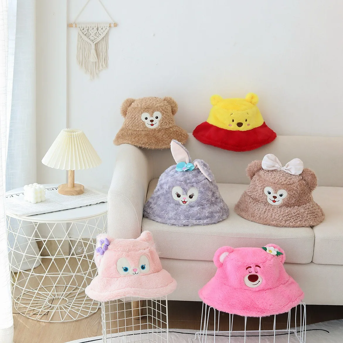 Wholesale Kawaii Kuromi Designed Plush Hat For Kids