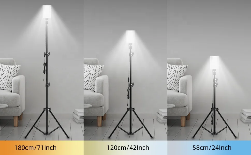 Lampelumen Led Light with Stand Height Adjustable Metal Camping White IP67 70 Led Light for Camping Big Space DC 5V No MOQ 50000