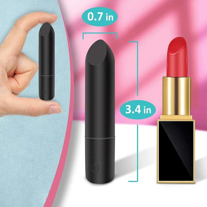 Egg vibrator with USB charging specifications displayed