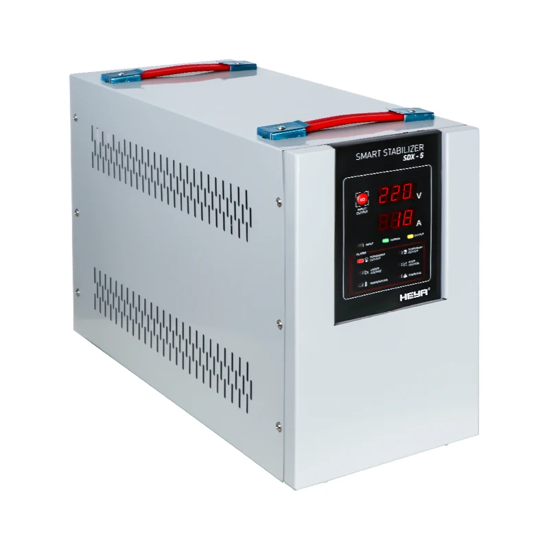 Automatic Servo 5KVA Voltage Regulators Digital Stabilizers 110V 220V AVR With Copper Coils