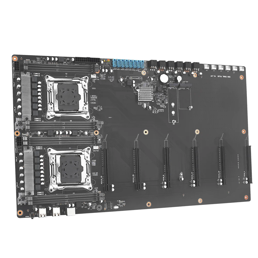 High Performance Server with 6 GPU C612 Chipset X99 Dual PLUS