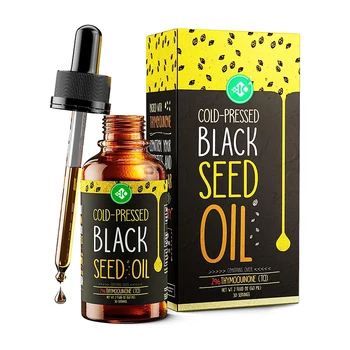OEM Herbal Supplement Support Joints And Immune System Halal Vegan Black Seed Oil Drops Liquid