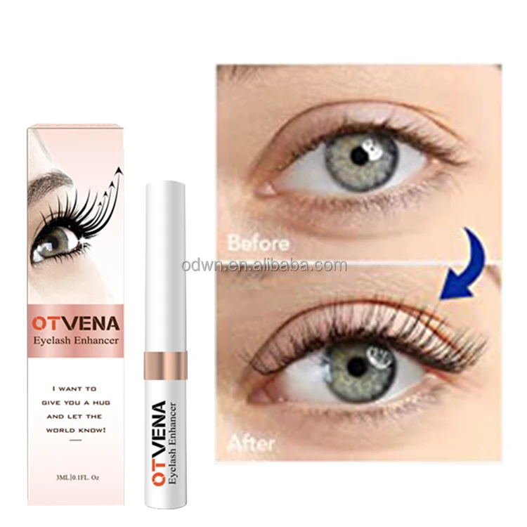 Сыворотка для ресниц Otvena с логотипом на заказ розовая и белая бутылка сыворотка роста жидкость