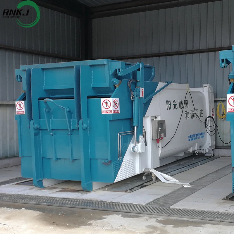 18cbm Garbage Truck Trash Can Cleaning Machine  Trailer Waste Compactor