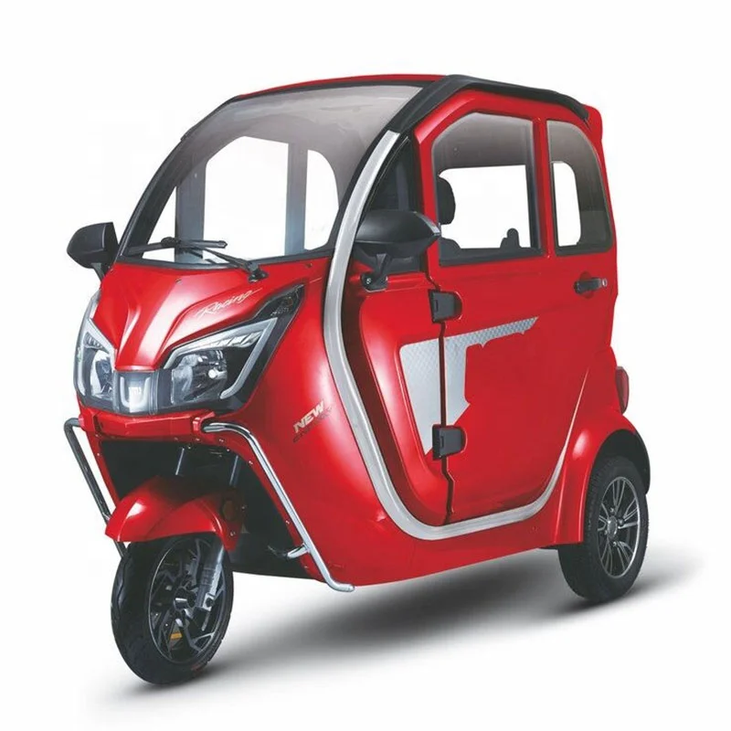 ドライブキャビン付き3輪電動バイク三輪車/大人用助手席/貨物三輪車で