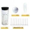 1 white ball + 10 70MM white wooden nails + 1 fork