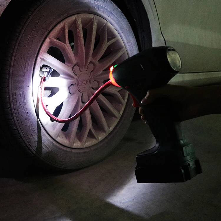 Тяжелые металлические беспроводная цифровая воздушный компрессор шин пистолет