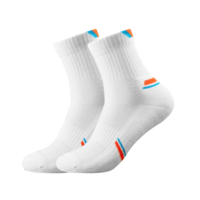 Custom Professional Badminton Socks Mid-Calf Towel-Soled Thickened Unisex Combed Cotton Sweat-Wicking Breathable Sports Socks preview 5