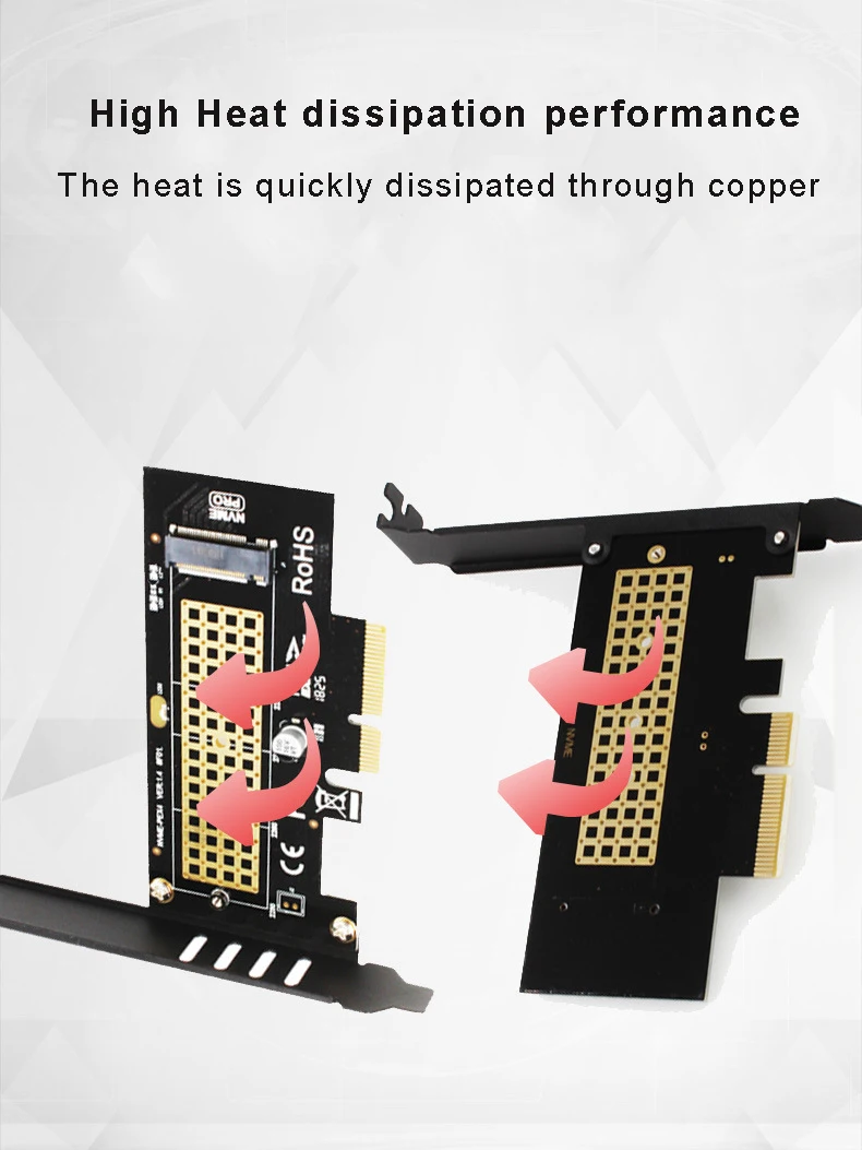 Rgeek Sk4 Nvme Ssd Adapter Card M.2 To Pcie3.0 Pcie 3.0 Full Speed X4