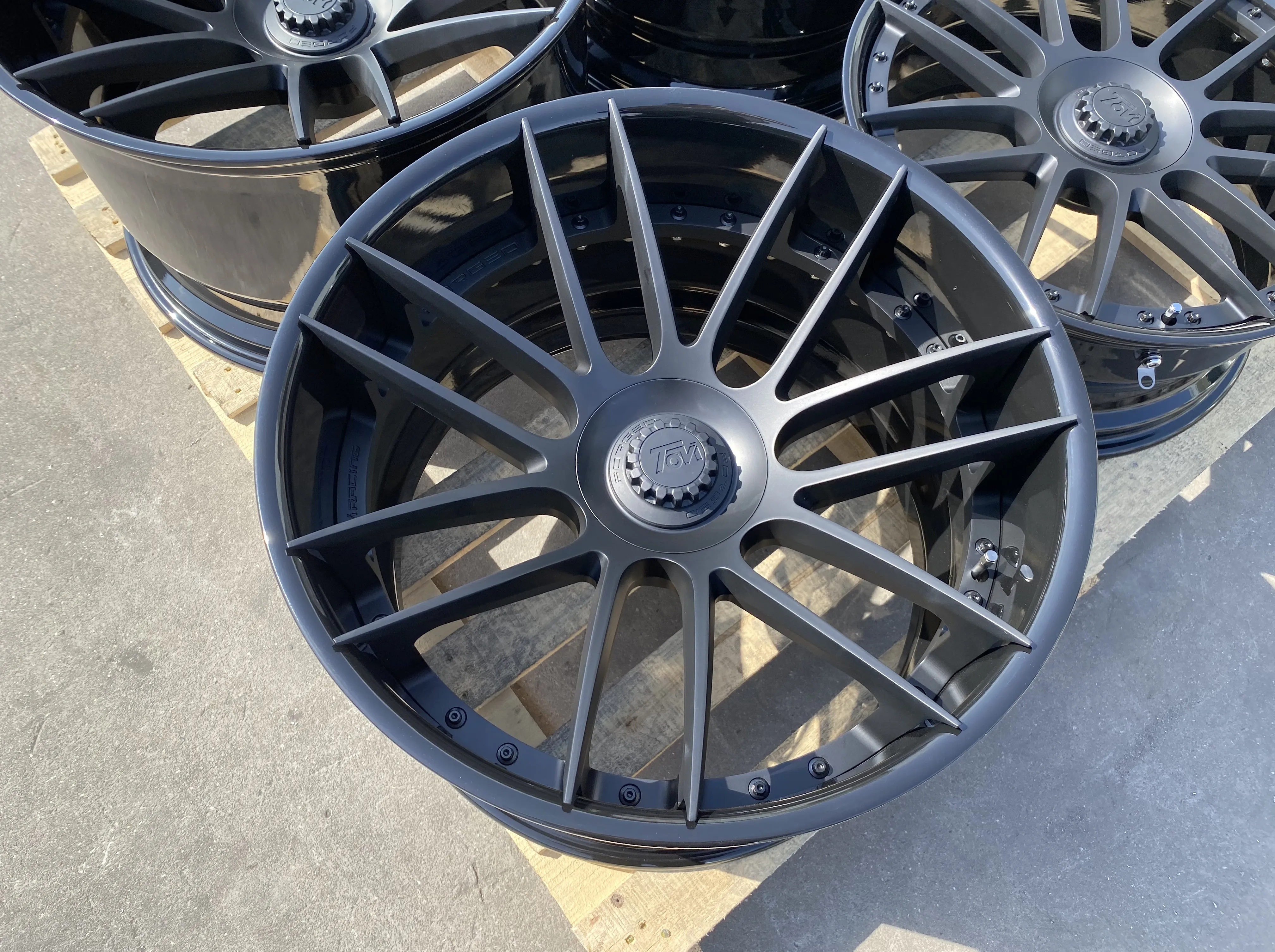 GVICHN matte black multi spoke aluminum alloy forged wheel 17 18 19 20 21 22 inch high quality rims 5x112 5x114.3 5x120