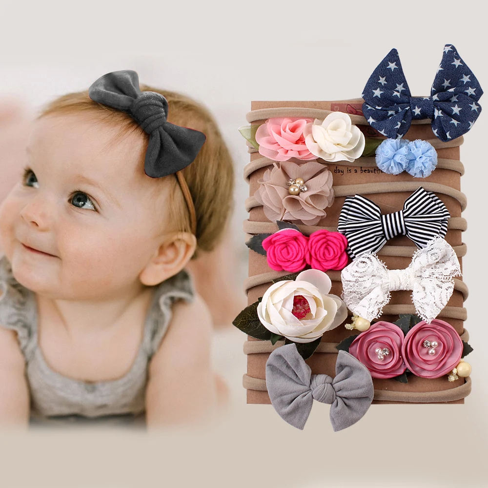 Latest Hair Accessories Designs Elastic Baby Girl Bow Hairbands - Buy  Custom Headband,Cute Hairbands Headbands For Girls,Kids Hairband Product on  
